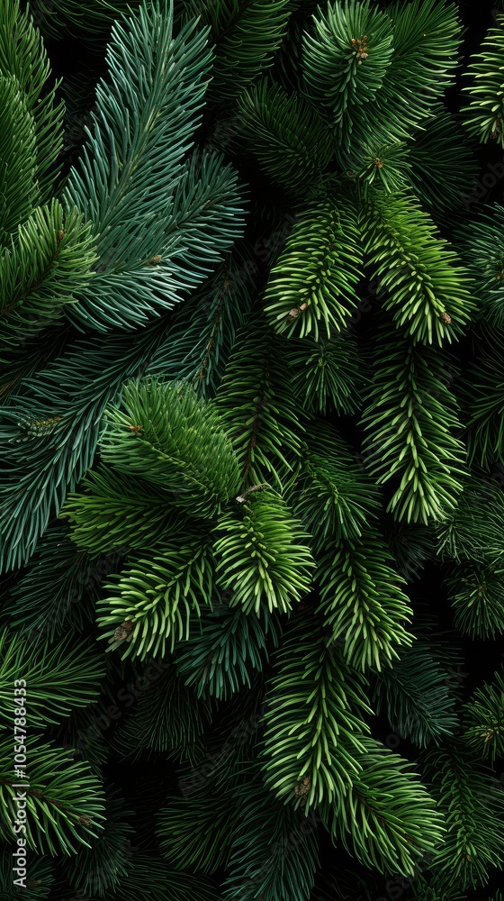 Close-up of lush evergreen pine needles, showcasing their vibrant green hue and intricate texture. Close-up of lush evergreen pine needles, showcasing their vibrant green hue and intricate texture.