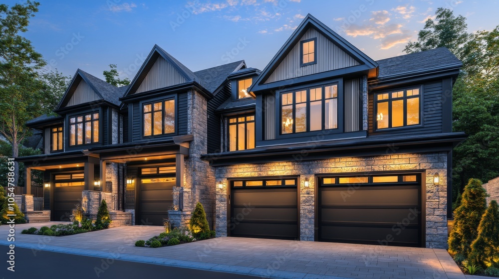 Cozy Homes with Detailed Textures in High-End Neighborhood Cozy Homes with Detailed Textures in High-End Neighborhood