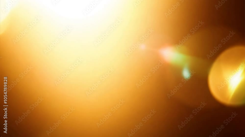 Golden Hour Lens Flare: Abstract Background