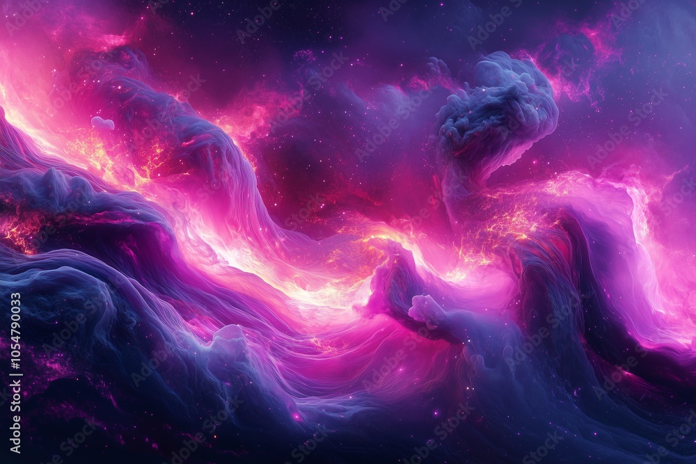 Cosmic Nebula: Purple Dreams in Motion Cosmic Nebula: Purple Dreams in Motion