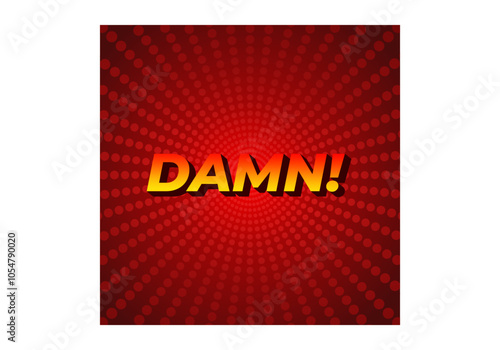 Damn. Text effect with modern color and 3D look