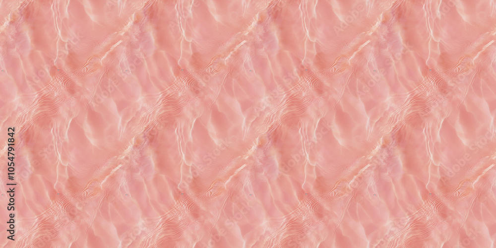 Seamless Pattern Texture Background: A close-up, top-down view of a soft pink water surface with faint caustic patterns across gentle ripples Seamless Pattern Texture Background: A close-up, top-down view of a soft pink water surface with faint caustic patterns across gentle ripples