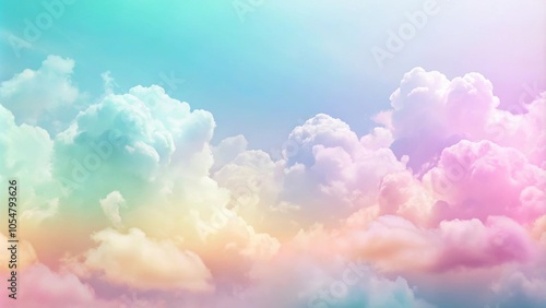 Abstract soft cloud background in pastel colorful gradation, clouds, abstract, soft, pastel, colorful, gradient, peaceful, serene