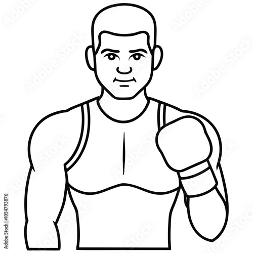 Boxing Player vector