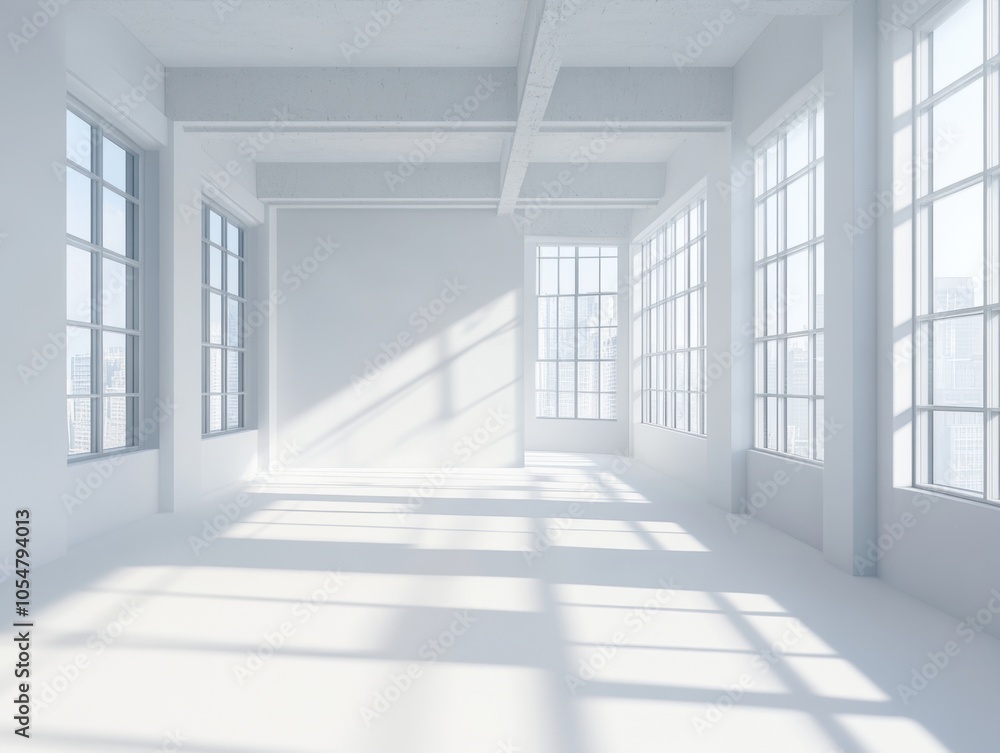 Fototapeta premium Empty White Room.