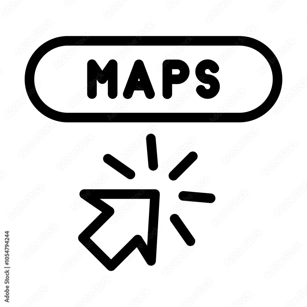 maps pointer outline style