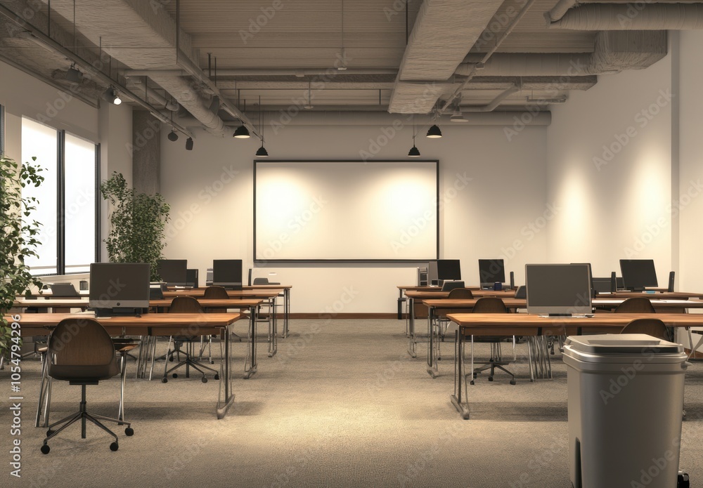 Empty Classroom. Empty Classroom.