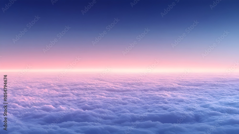 A breathtaking aerial view of soft, fluffy clouds bathed in a gradient of pink and purple hues, creating a serene atmosphere above the horizon. A breathtaking aerial view of soft, fluffy clouds bathed in a gradient of pink and purple hues, creating a serene atmosphere above the horizon.