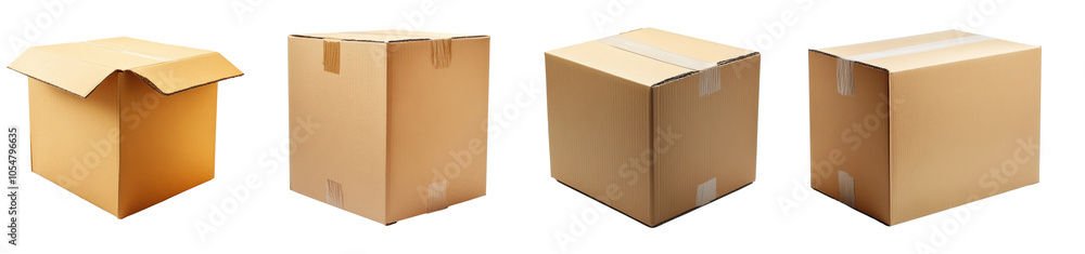 Cardboard Boxes for Shipping, Packaging, and Storage Solutions in Various Styles PNG Icon on transparent background Cardboard Boxes for Shipping, Packaging, and Storage Solutions in Various Styles PNG Icon on transparent background