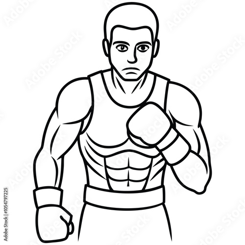 Boxing Player vector