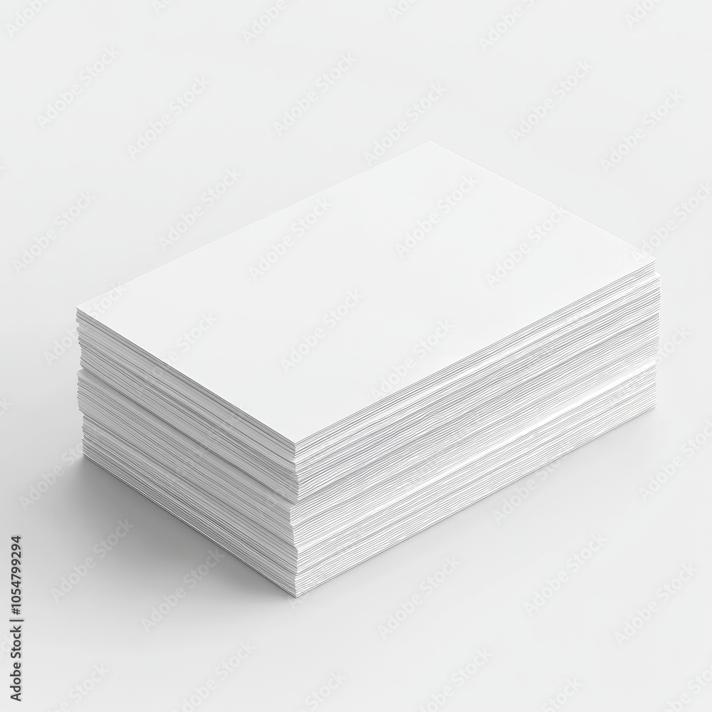 realistic high quality A stack of blank business card realistic high quality A stack of blank business card