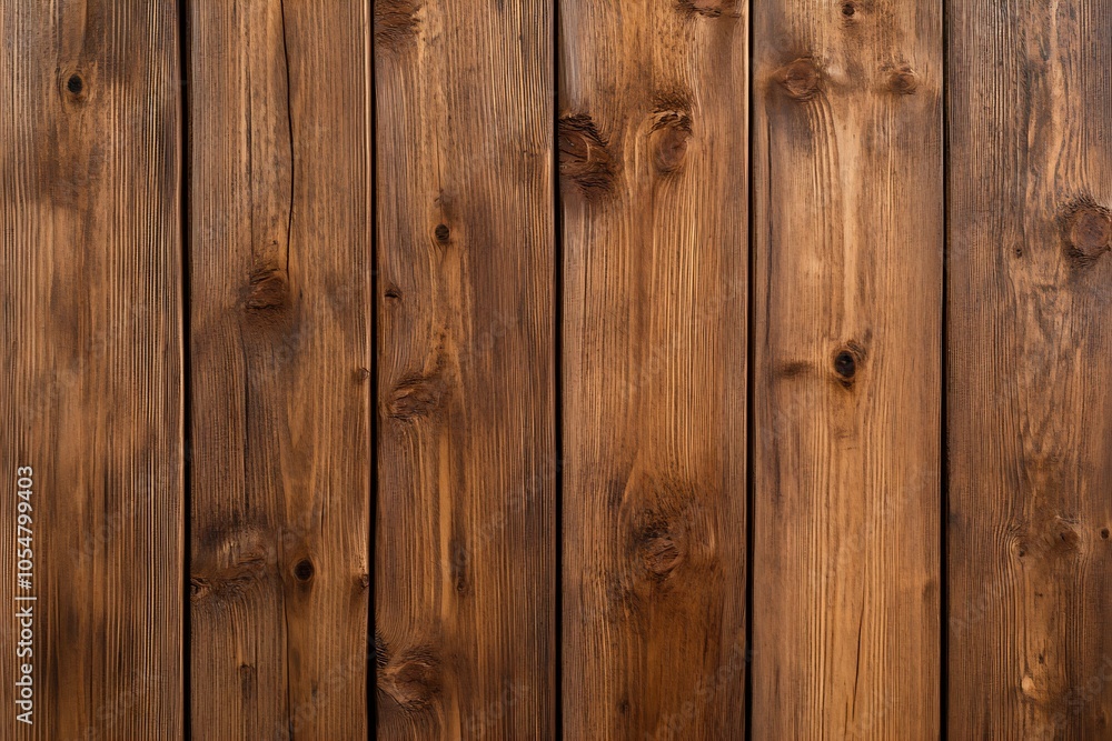 Fototapeta premium Rustic wooden planks with rich texture ideal for background or artistic decor projects : Generative AI