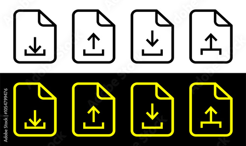 File upload line icon for website design, app development and web apps. Vector illustration.