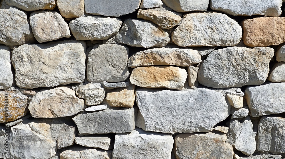 Closeup of Natural Stone Wall Texture with Varied Gray and Beige Tones Background Pattern : Generative AI Closeup of Natural Stone Wall Texture with Varied Gray and Beige Tones Background Pattern : Generative AI