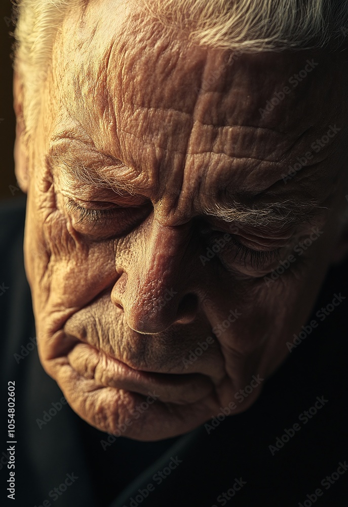 The contemplative old man
The contemplative old man