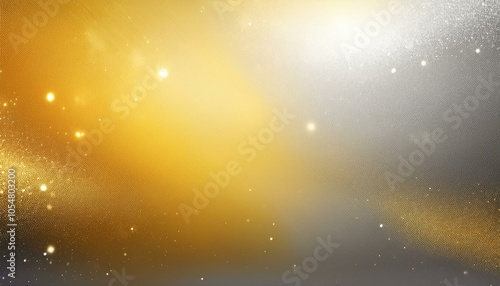 Abstract background, glitter silver and color Golden yellow background with 2 light leaks