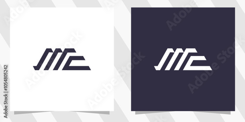 Letter mc cm Logo Design