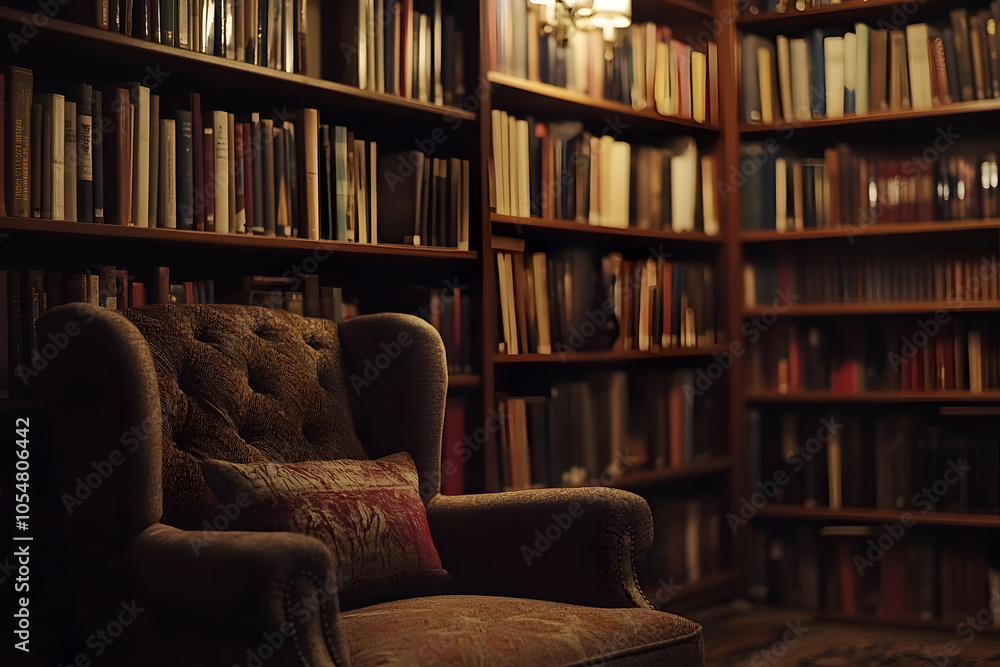 Classic library shelves filled with colorful books of various sizes, creating a cozy Zoom background for virtual meetings Classic library shelves filled with colorful books of various sizes, creating a cozy Zoom background for virtual meetings