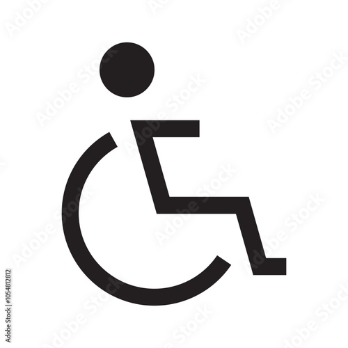 Disable Handicap Icon Isolated Outline