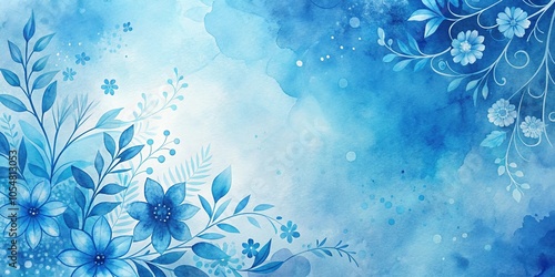watercolor splashed flowery artistic background