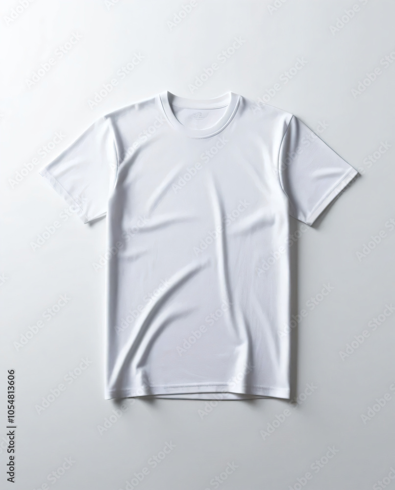 The white T-shirt is shown in a clean and minimalistic style.