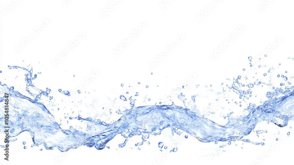 Fresh and vibrant water splash creating dynamic movement and energy, perfect for conveying purity and fluidity in design Fresh and vibrant water splash creating dynamic movement and energy, perfect for conveying purity and fluidity in design