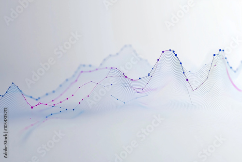 Abstract color lines technology sense mountains