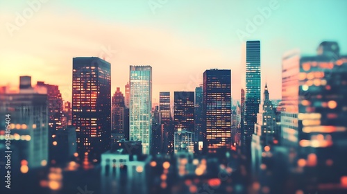 Cityscape Skyline Sunset