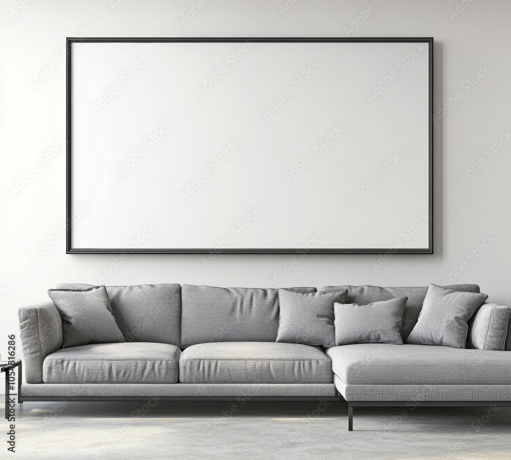 Modern Living Room Mockup. Modern Living Room Mockup.
