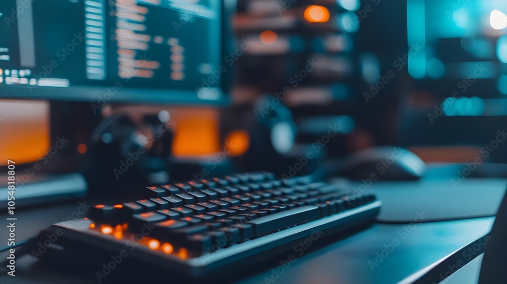 Red Backlit Gaming Keyboard Red Backlit Gaming Keyboard