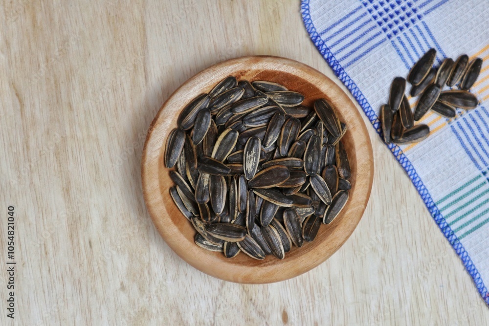 Kwaci from dried and salted sunflower seeds. Kwaci from dried and salted sunflower seeds.