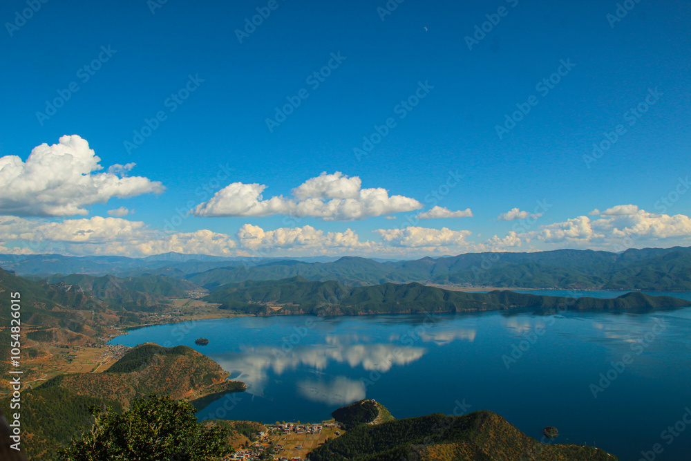 Lugu Lake is currently a famous tourist area, which lies in the juncture of Sichuan and Yunnan Province. Lugu Lake is currently a famous tourist area, which lies in the juncture of Sichuan and Yunnan Province.