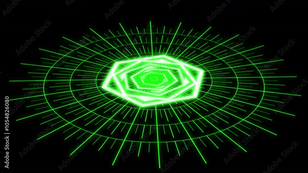 3D Compass Hexagon Geometric Patterns X60 Degrees M Green Animation Loop 3D Compass Hexagon Geometric Patterns X60 Degrees M Green Animation Loop