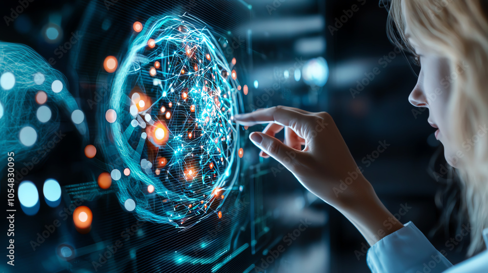Innovative collaboration a diverse team engaging with intelligent display technology for enhanced communication and problem-solving Innovative collaboration a diverse team engaging with intelligent display technology for enhanced communication and problem-solving