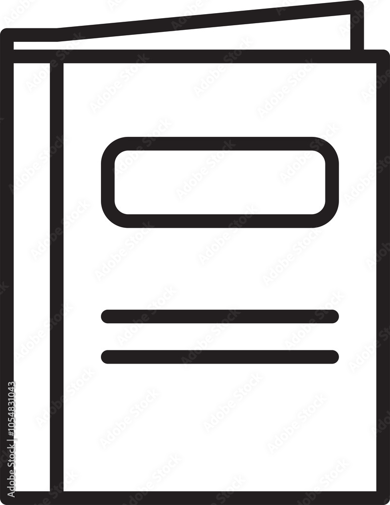 Notebook Line Icon Notebook Line Icon