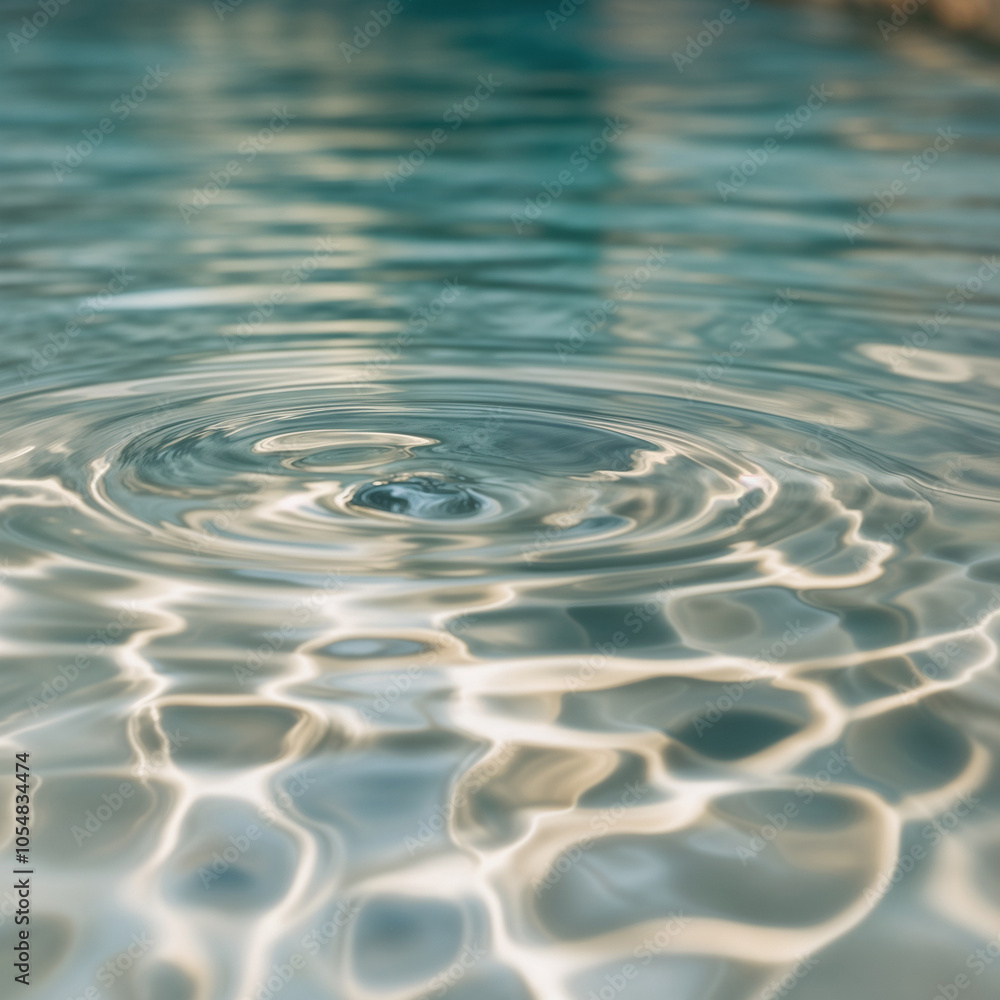 Calm Water Ripples, created by generative AI technology Calm Water Ripples, created by generative AI technology