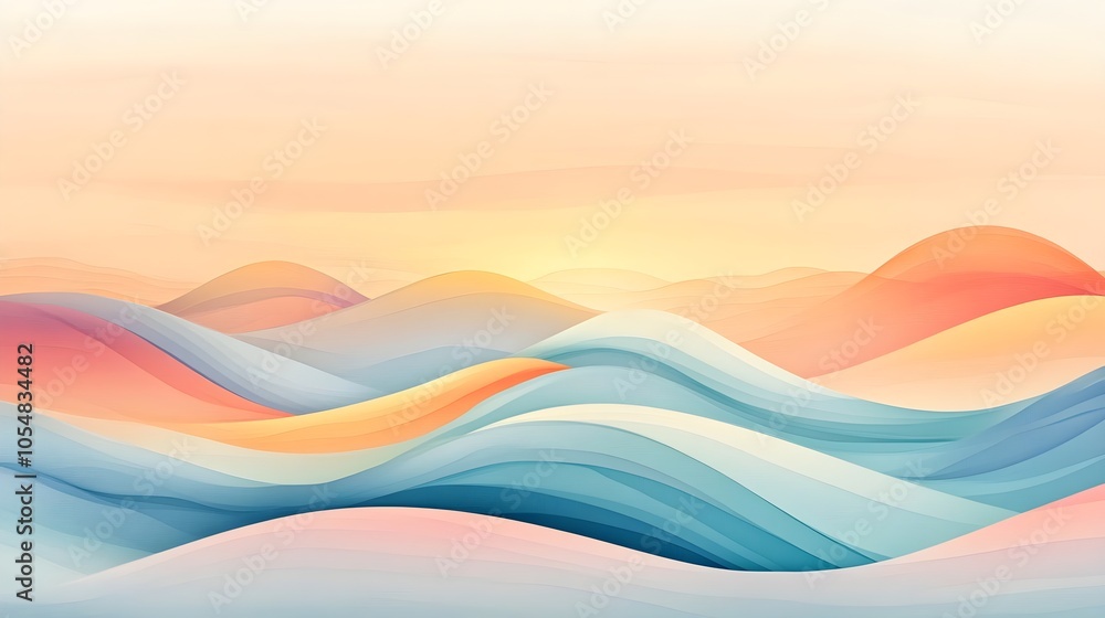 Abstract Pastel Landscape Abstract Pastel Landscape