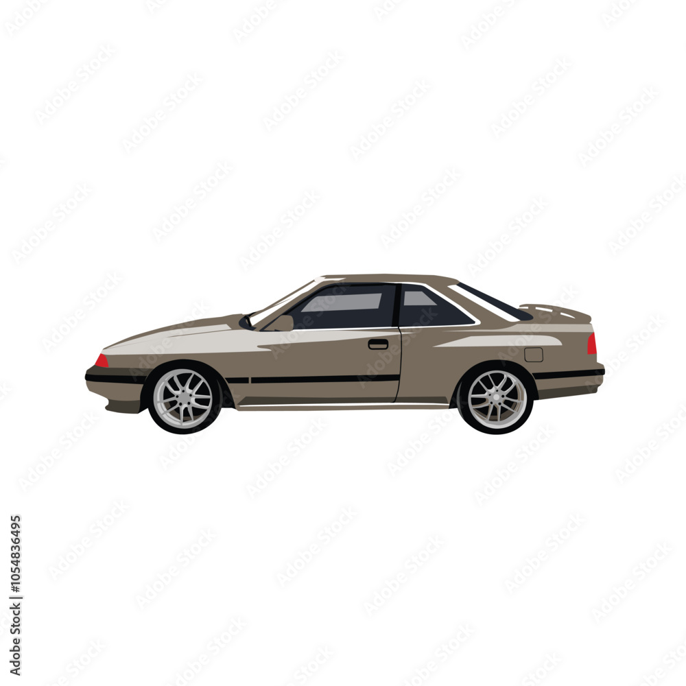 Sedan design simple car sport for logo or element Sedan design simple car sport for logo or element