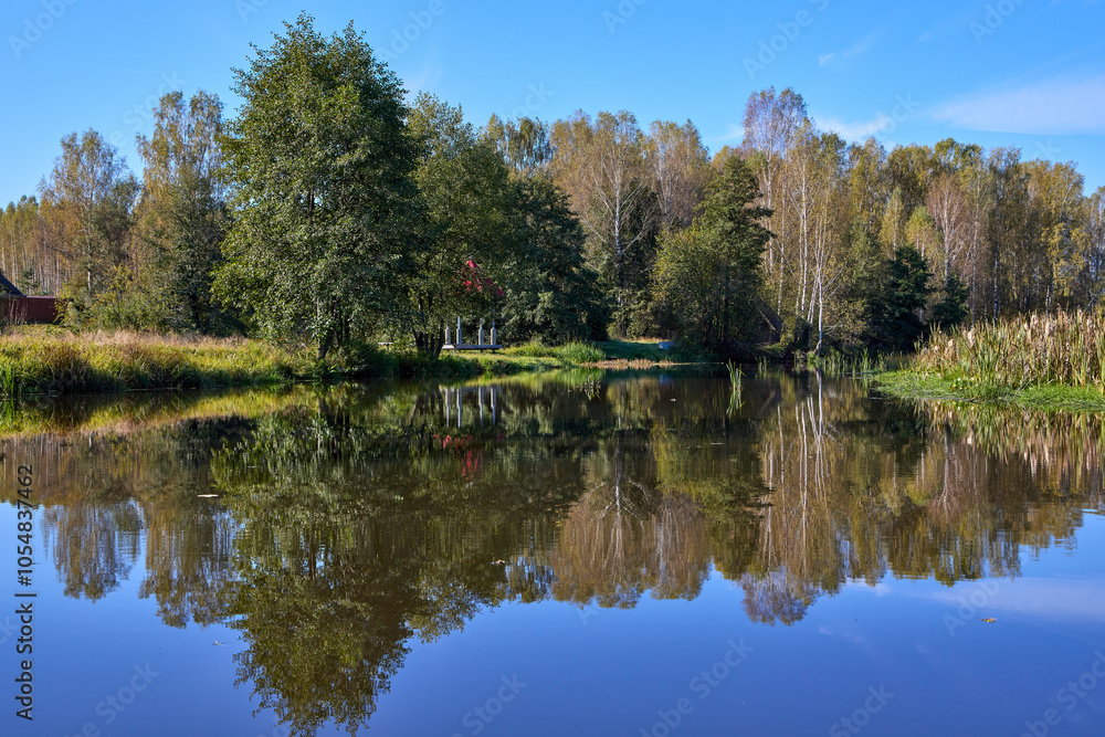 Tranquil Waterfront Gazebo on Sunny Day Tranquil Waterfront Gazebo on Sunny Day