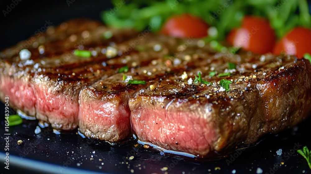 Grilled Steak with Herbs and Spices Grilled Steak with Herbs and Spices