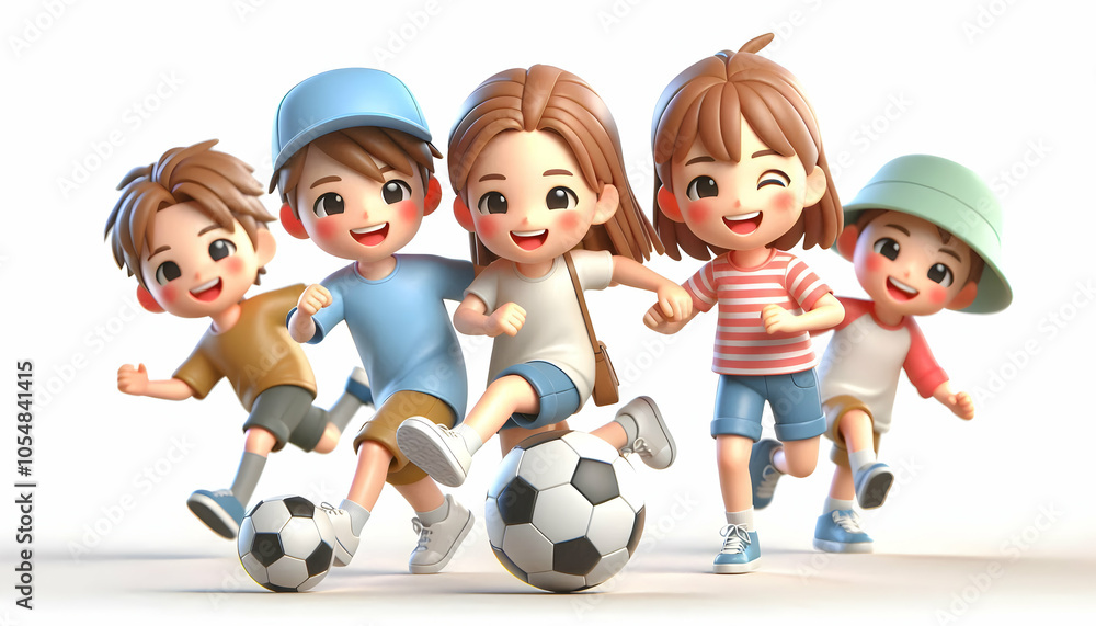 3D Candid Image Family Playing Soccer Park Natural Energetic Scene Vibrant Family Dynamics Joy Active Outdoors 3D Candid Image Family Playing Soccer Park Natural Energetic Scene Vibrant Family Dynamics Joy Active Outdoors