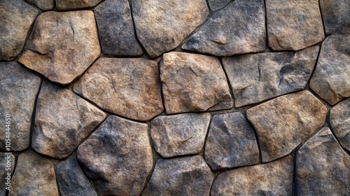 Bold High Contrast Stone Wall Textures Background