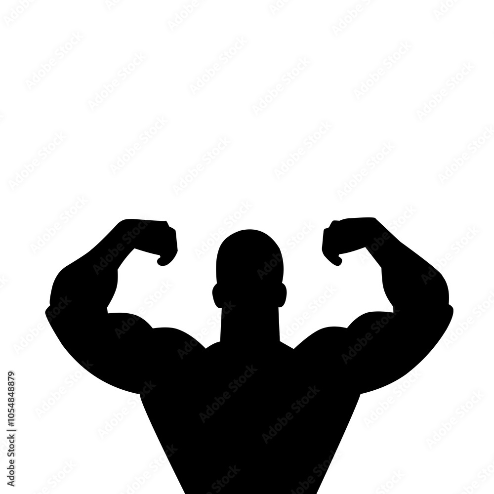 muscular man logo, healthy exercise muscular man logo, healthy exercise