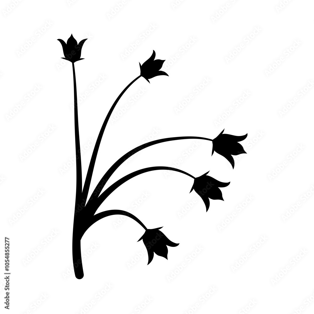 Fototapeta premium Bluebell flower vector