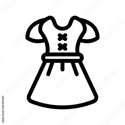 dirndl dress outline style