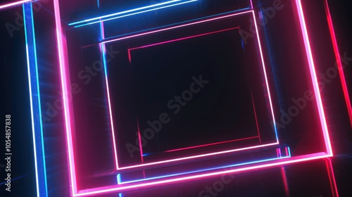 Neon Lights Abstract Background