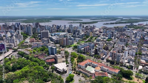 Wallpaper Mural Porto Alegre Skyline At Porto Alegre Rio Grande Do Sul Brazil. City Skyline Showing Modern And Traditional Architecture. Business Sky Background Downtown Cityscape. Drone View Downtown Panorama. Torontodigital.ca