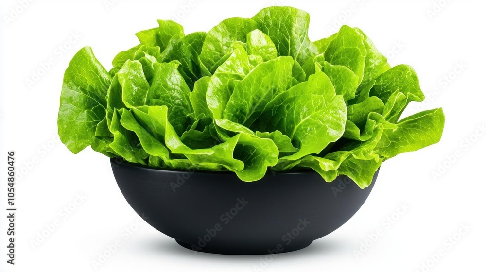 A photostock of a bowl of Caesar salad on a white background, fresh and healthy. A photostock of a bowl of Caesar salad on a white background, fresh and healthy.