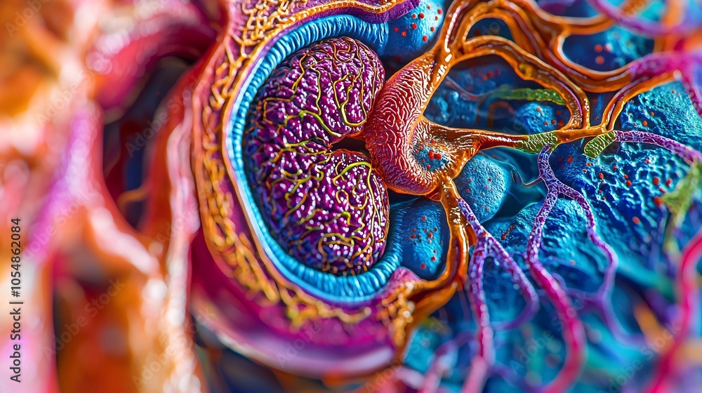 High-Detail Image of the Human Spleen Anatomy High-Detail Image of the Human Spleen Anatomy