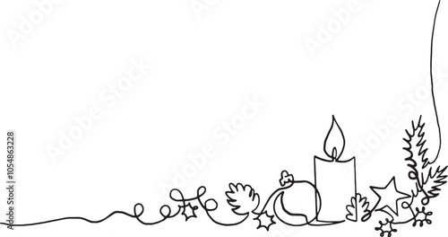 Chrismas Line Art